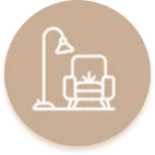 Sala de repouso para recuperação pós-cirúrgica