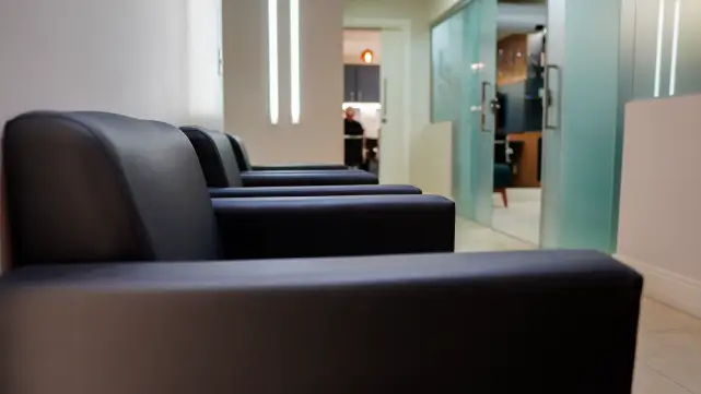 Sala de repouso da clínica Ianara Pinho Odontologia na Asa Norte